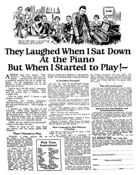 They Laughed When I Sat Down At The Piano ad